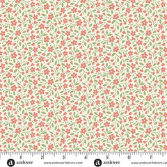 Heartland Azalea Hearts and Flowers Yardage by Judy Jarvi for Andover Fabrics