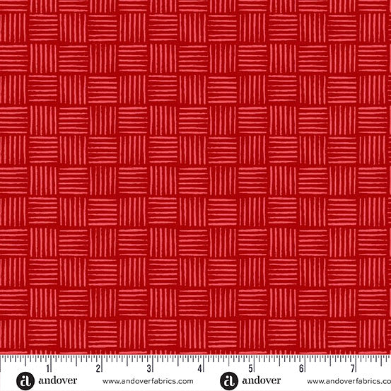 Oh Say Can You Sew Red Gallantly Streaming Yardage by Amy Latta for Andover Fabrics