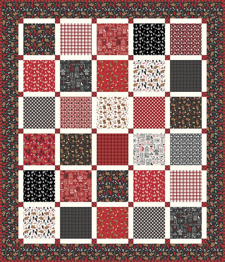 Woodsman All Squared Up Quilt Kit