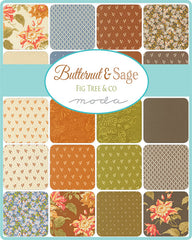 PREORDER Butternut & Sage Fat Quarter Bundle by Fig Tree & Co. for Moda Fabrics