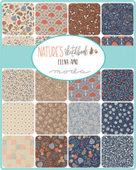 PREORDER Nature's Sketchbook Mini Charm by Elena Amo for Moda Fabrics