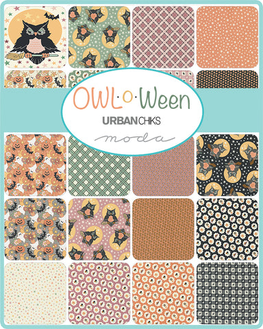 Owl-O-Ween Mini Charm by Urban Chiks for Moda Fabrics