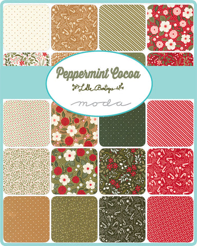 PREORDER Peppermint Cocoa Jelly Roll by Lella Boutique for Moda Fabrics