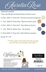 Aurelia Rose Quilt Pattern by Sweetfire Road