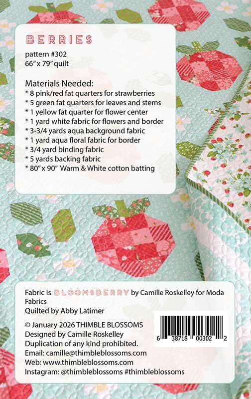 Berries Quilt Pattern by Thimble Blossoms
