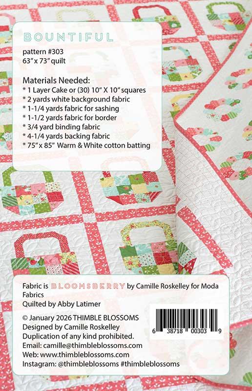 Bountiful Quilt Pattern by Thimble Blossoms