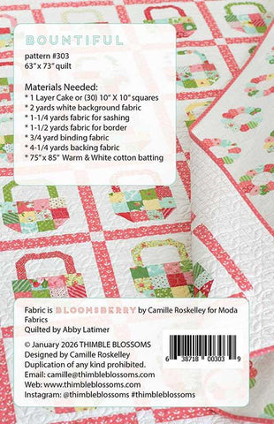 Bountiful Quilt Pattern by Thimble Blossoms