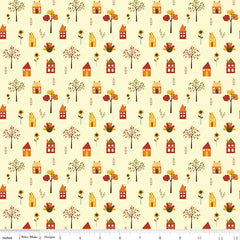 Fall's In Town Cream Village Yardage by Sandy Gervais for Riley Blake Designs