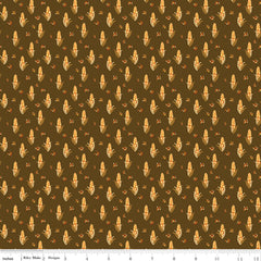 Fall's In Town Brown Corn Yardage by Sandy Gervais for Riley Blake Designs