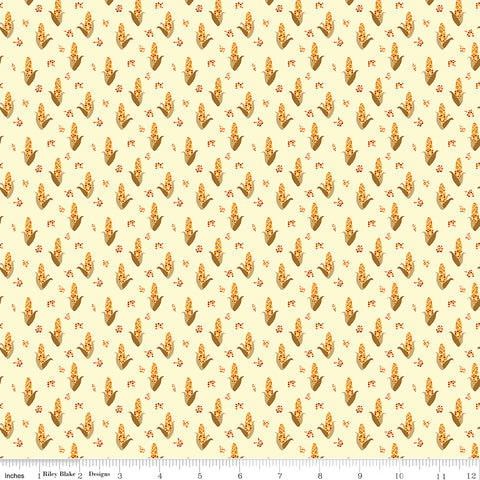 Fall's In Town Cream Corn Yardage by Sandy Gervais for Riley Blake Designs