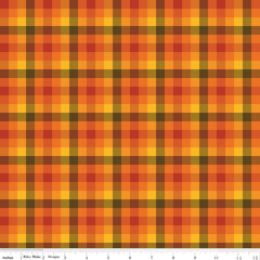 Fall's In Town Multi Checked Yardage by Sandy Gervais for Riley Blake Designs