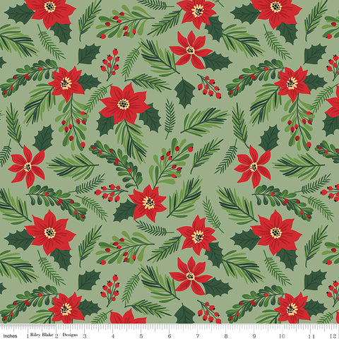 The Magic Of Christmas Leaf Main Yardage by Lori Whitlock for Riley Blake Designs