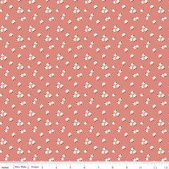 Let's Create Coral Flowers Yardage by Echo Park Paper Co. for Riley Blake Designs