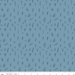 Let's Create Blue Tonal Stems Yardage by Echo Park Paper Co. for Riley Blake Designs