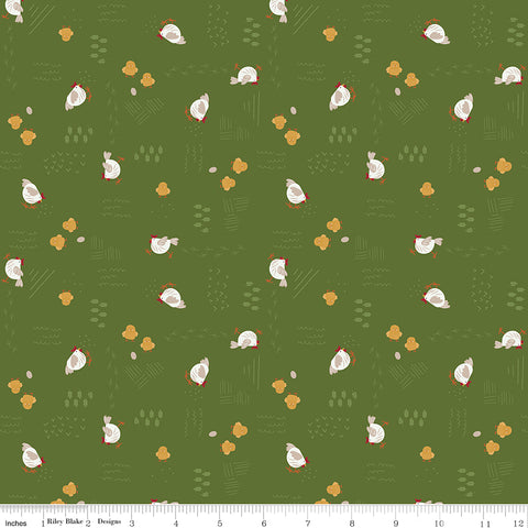 Country Life Pasture Chicken Scratch Yardage by Jennifer Long for Riley Blake Designs