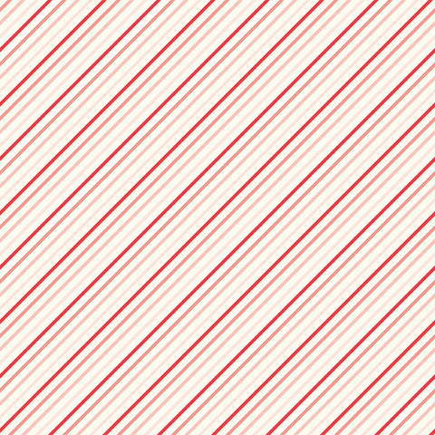 I Love Us Cream Stripes Yardage by Sandy Gervais for Riley Blake Designs