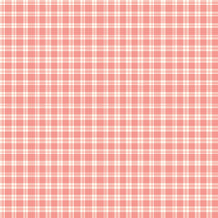 I Love Us Coral Plaid Yardage by Sandy Gervais for Riley Blake Designs