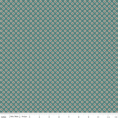Wild Rose Teal Tiny Flowers Yardage by the RBD Designers for Riley Blake Designs