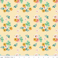 Spring Gardens Beehive Bouquets Yardage by My Mind's Eye for Riley Blake Designs