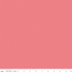 Spring Gardens Sugar Pink Swiss Dot Yardage by My Mind's Eye for Riley Blake Designs