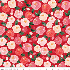 My Valentine Red Main Yardage by Echo Park Paper Co. for Riley Blake Designs