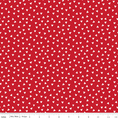 My Valentine Red Heart Toss Yardage by Echo Park Paper Co. for Riley Blake Designs
