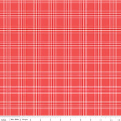 My Valentine Red Plaid Yardage by Echo Park Paper Co. for Riley Blake Designs