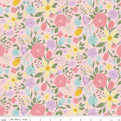 Bunny Trail Pink Main Yardage by Dani Mogstad for Riley Blake Designs