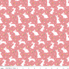Bunny Trail Peony  Bunnies Yardage by Dani Mogstad for Riley Blake Designs