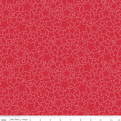 Sweet Freedom Red Stars Yardage by Beverly McCullough for Riley Blake Designs