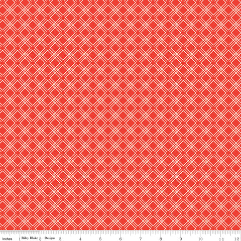 Feed My Soul Red Geo Yardage by Sandy Gervais for Riley Blake Designs