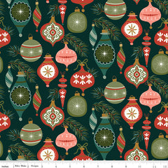 Christmas Is In Town Forest Ornaments Yardage by Sandy Gervais for Riley Blake Designs