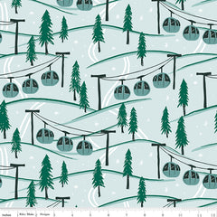 Ski Hill Powder Mountainside Yardage by Corinne Wells for Riley Blake Designs