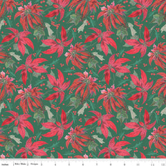 Merry Little Christmas Green Main Yardage by My Mind's Eye for Riley Blake Designs