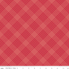 Merry Little Christmas Red Plaid Yardage by My Mind's Eye for Riley Blake Designs