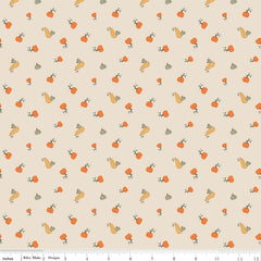 Pumpkin Spice Ivory Pumpkins Yardage by Simple Simon & Co. for Riley Blake Designs