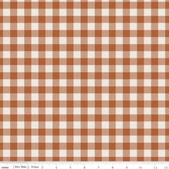 Pumpkin Spice Spice Plaid Yardage by Simple Simon & Co. for Riley Blake Designs