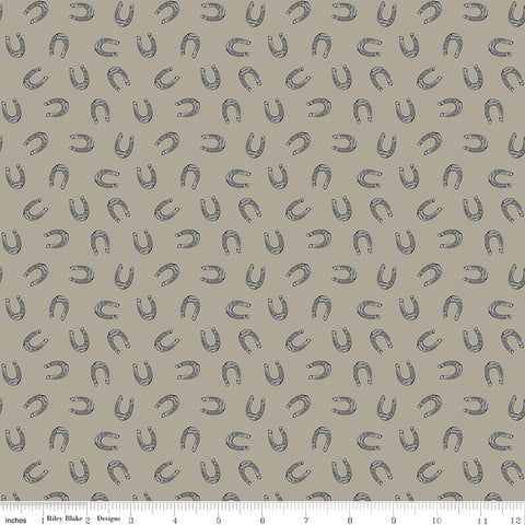 Cowboys Khaki Horseshoes Yardage by Echo Park Paper Co. for Riley Blake Designs