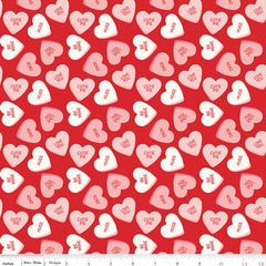 Sweetheart Red Main Yardage by My Mind's Eye for Riley Blake Designs