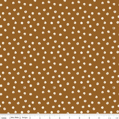 Blush 'N Butterscotch Cinnamon Dots Yardage by Simple Simon & Co. for Riley Blake Designs