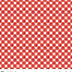 Freedom Garden Red Gingham Yardage by My Mind's Eye for Riley Blake Designs