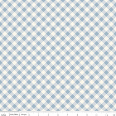 Freedom Garden Sky Gingham Yardage by My Mind's Eye for Riley Blake Designs