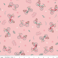 Berry Market Frosting Bicycles Yardage by Beverly McCullough for Riley Blake Designs