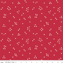 Berry Market Red Flowers Yardage by Beverly McCullough for Riley Blake Designs