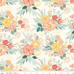 New Beginnings Cream Main Yardage by Sandy Gervais for Riley Blake Designs