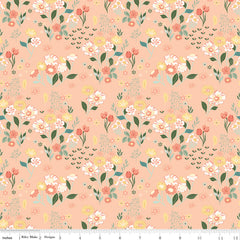 New Beginnings Blush Floral Yardage by Sandy Gervais for Riley Blake Designs