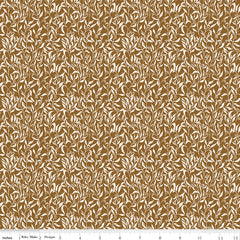 Let's Wander Brown Leaflets Yardage by Casey Cometti for Riley Blake Designs