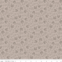 Farmer's Daughter Pewter Hen & Chicks Yardage by Lori Holt for Riley Blake Designs