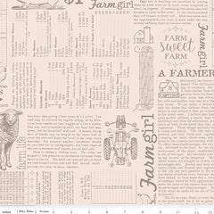 Farmer's Daughter Rustic Farm Life Background Yardage by Lori Holt for Riley Blake Designs