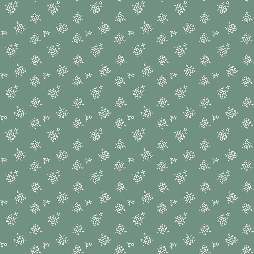 Renew by Gervais Aqua Ditsy Yardage by Sandy Gervais for Riley Blake Designs